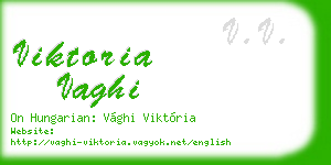 viktoria vaghi business card